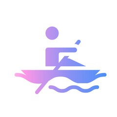 rowing Gradient icon