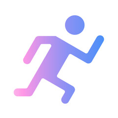 athlete Gradient icon