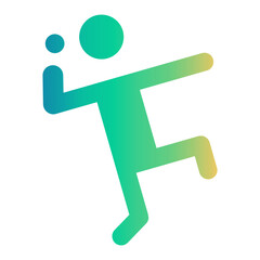 athlete Gradient icon