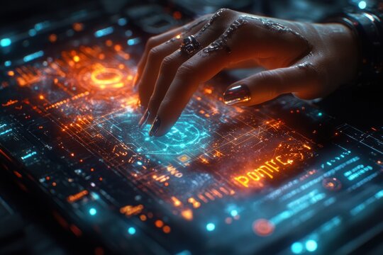 Customer Journey Visualization Interactive Smartphone Experience in Modern Office Environment