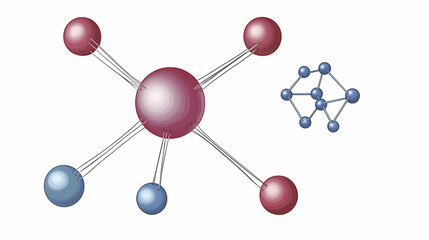 Obraz premium diagram formation ionic