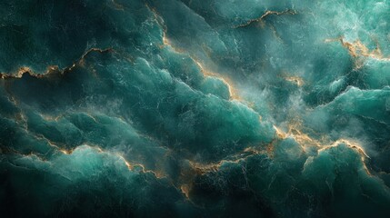 Emerald Green Marble Texture Abstract Art Seamless Pattern Background