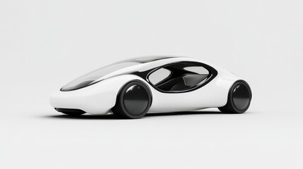 Futuristic Electric Car Design Clean Energy Vehicle Concept