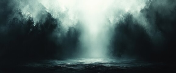 Abstract Monochromatic Artwork Chiaroscuro Soft Light Depth Texture Early 20th Century Modernism