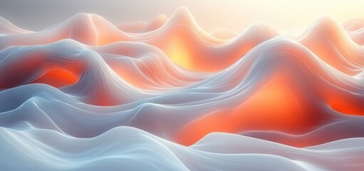 Fototapeta premium Minimalist Abstract Background Design with Smooth Curves Gentle Gradients and Modern Aesthetics