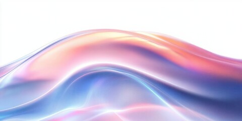 Minimalist Abstract Wave Design in Soft Pastel Colors with Gradient Transitions and Natural Light