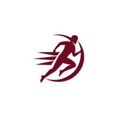 Cute sports logo vector illustration