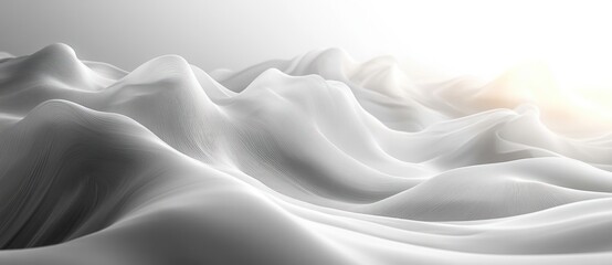 Elegant Smooth Gray Gradient Silky Fabric Drapery with Abstract Texture and Flowing Patterns