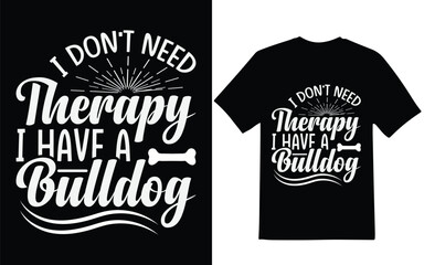 Bulldog t-shirt design