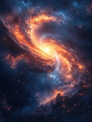 Fototapeta premium Beautiful Milky Way Background Image Material Surreal Cosmic Landscape