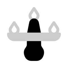 luxury candles icon with bulk style, perfect for user interface projects