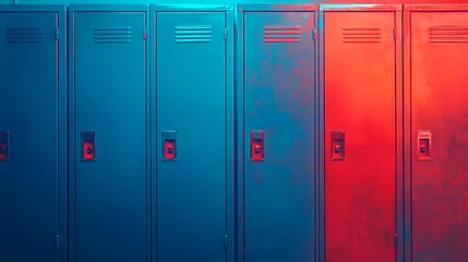 Fototapeta premium background featuring rows of lockers in minimalistic style.
