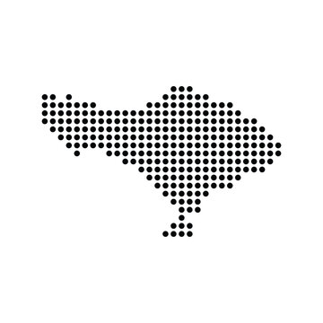 Bali island map icon
