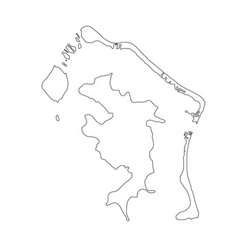 Bora Bora island map icon