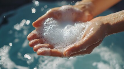 Fototapeta premium hand washing