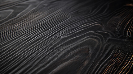 Obraz premium Background, texture of black-painted wood, rich black shade with a natural pattern of wood fibers
