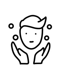 Face wash icon