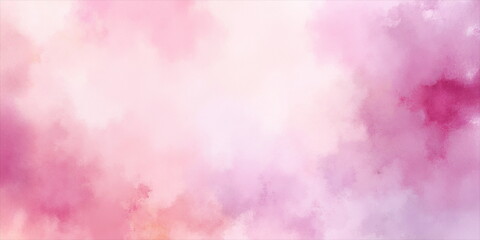 Soft Watercolor Abstract Background in Pink, Orange, and Purple Tones, Artistic Design Concept