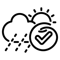 Forecast outline style icon