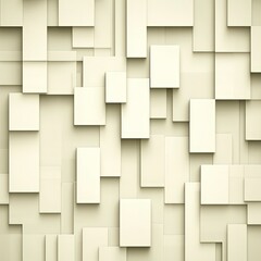 Obraz premium A textured background featuring an arrangement of overlapping rectangular shapes in a light beige color, creating a modern and minimalist design.