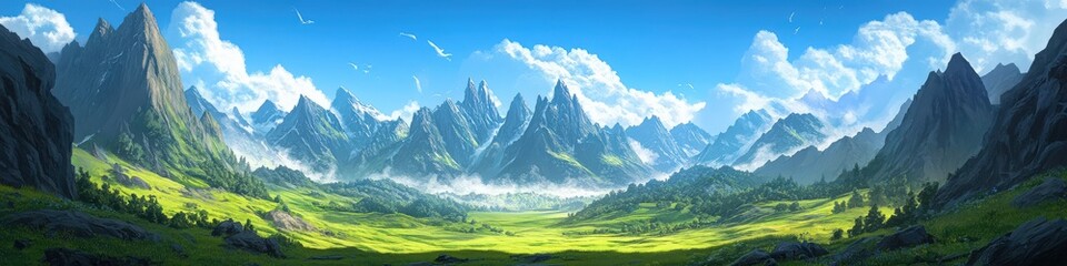Obraz premium panorama of mountains