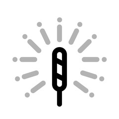 fireworks icon with duoline style, perfect for user interface projects