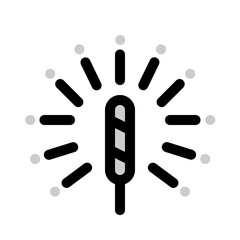 fireworks icon with duotone style, perfect for user interface projects