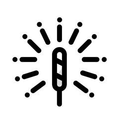 fireworks icon with shady style, perfect for user interface projects