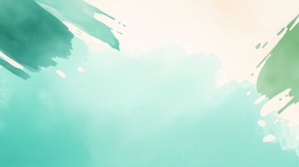 A soft, abstract watercolor background featuring shades of teal and green, ideal for use in digital designs or presentations.
