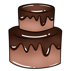 Two-layer cake Chocolate