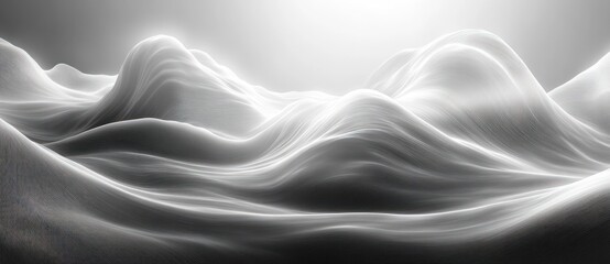 Obraz premium High Contrast Black and White Abstract Light Gradient Background Monochrome Texture Design