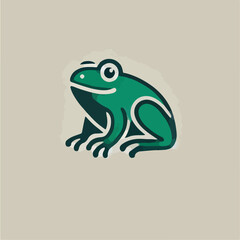 frog on a leaf illustration