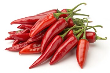 Fruits and vegetables isolated on white background
