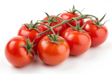 Fruits and vegetables isolated on white background