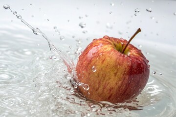 Fruits and vegetables isolated on white background