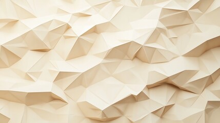 Beige polygon textured geometric background with subtle gradient design