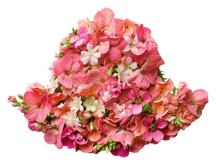 Obraz premium PNG Flat flower hat silhouette shape nature petal plant.