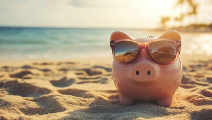 Piggy Bank on Vacation