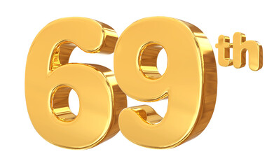 69 Anniversary Gold