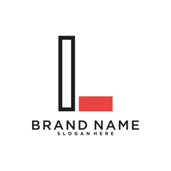Initial letter L logo design with modern concept
