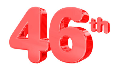 46 Anniversary red