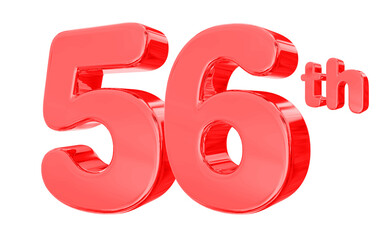 56 Anniversary red