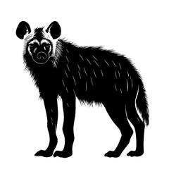 Hyena silhouette illustration.