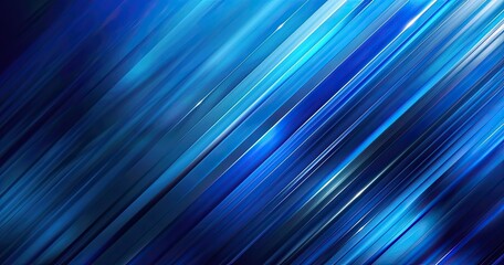 Obraz premium Abstract blue diagonal lines creating a dynamic and modern background.