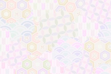 お祝いの和柄背景（お正月 新年 ひな祭り 結婚式）