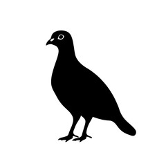 Black silhouette of a bird. (2)