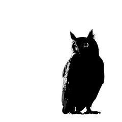 Silhouette of an owl.