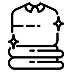 New clothes outline style icon