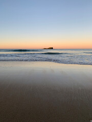 Sunset in winter, North Shore, Sunshine Coast, Queensland, Australia 