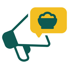 Sahoor yellow and green glyph style icon